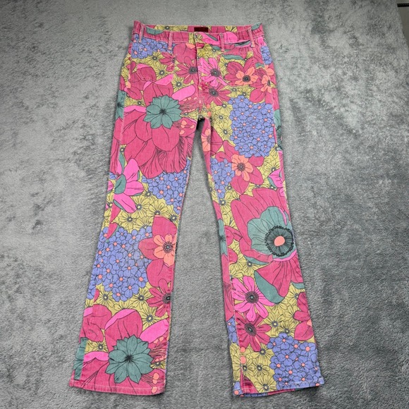 Mother The Patch Pocket Insider Jeans in Psychic Floral - Picture 4 of 14